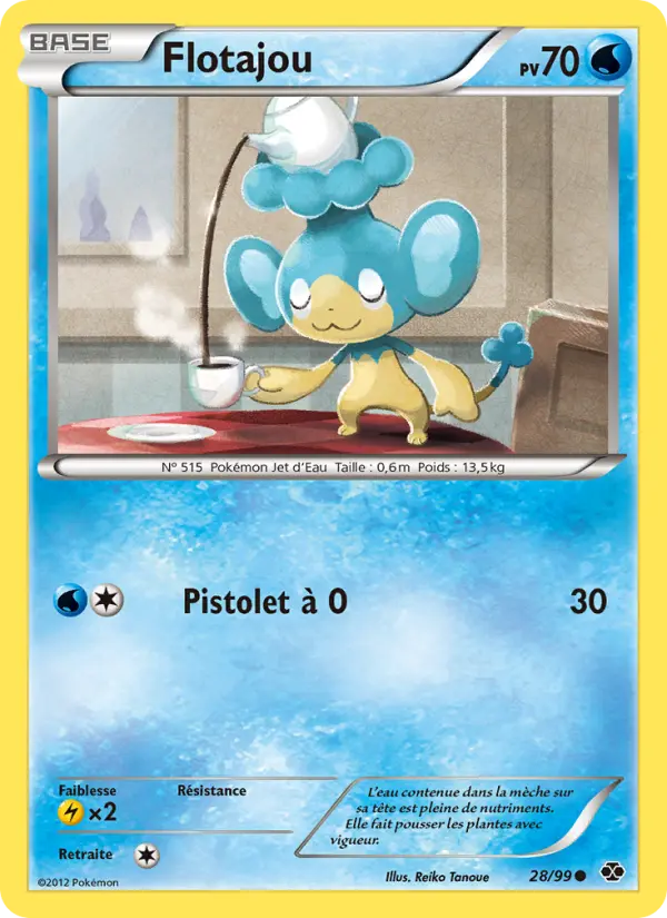 Flotajou – carte Pokémon TCG Commune n°28