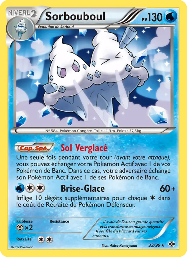 Sorbouboul – carte Pokémon TCG Rare n°33
