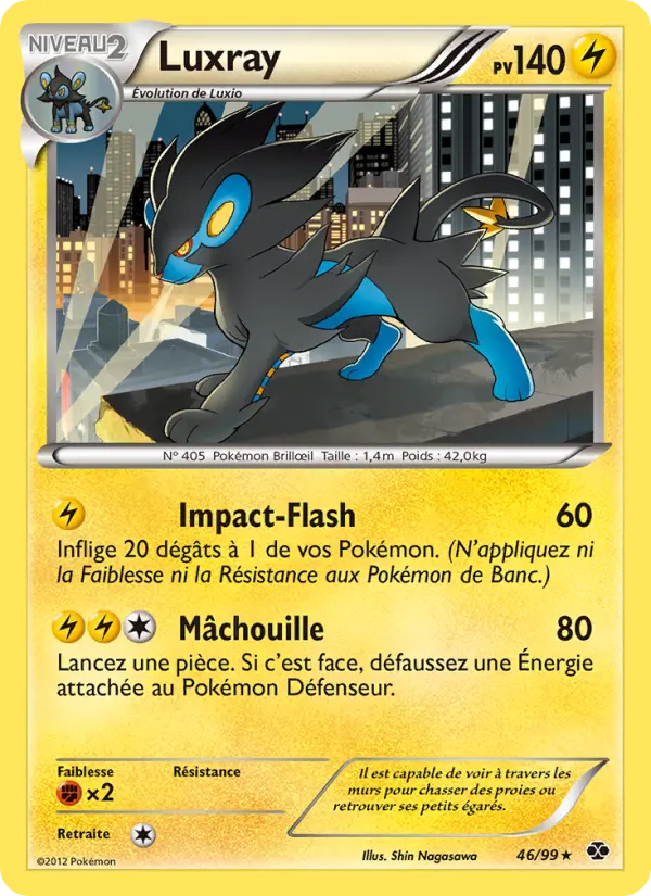 Luxray – carte Pokémon TCG Rare n°46