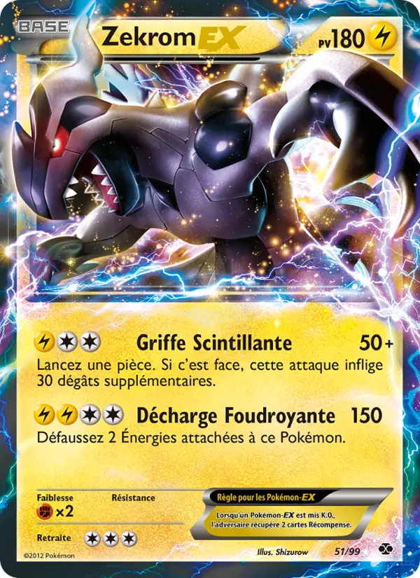Zekrom-EX – carte Pokémon TCG Rare n°51