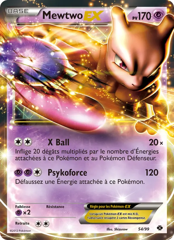 Mewtwo-EX – carte Pokémon TCG Rare n°54