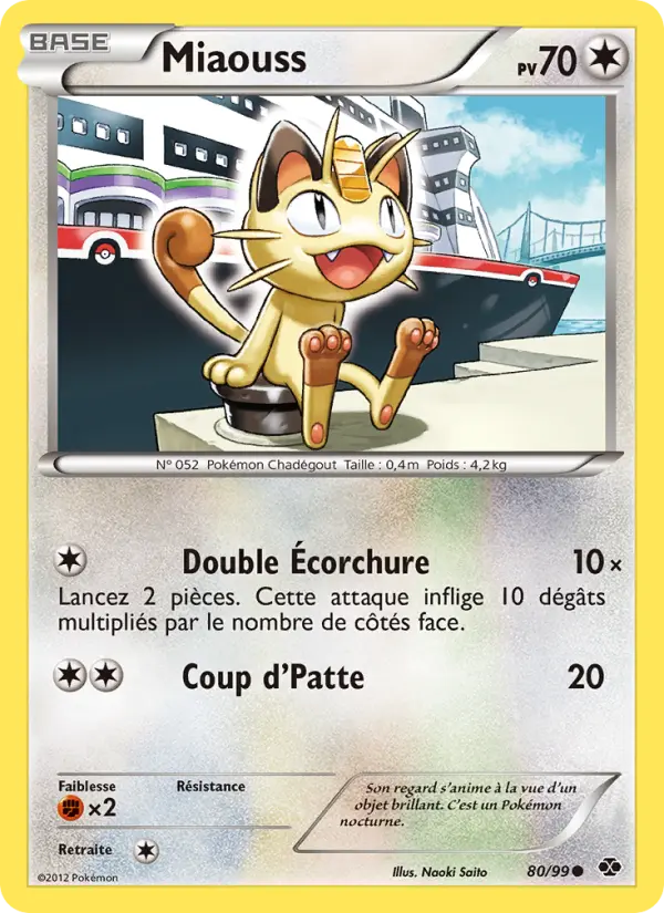 Miaouss – carte Pokémon TCG Commune n°80