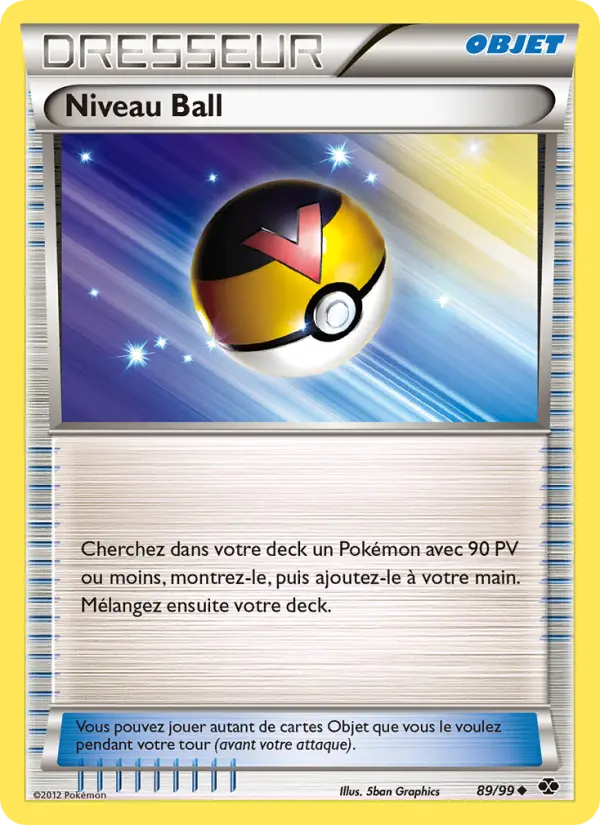 Niveau Ball – carte Pokémon TCG Peu Commune n°89