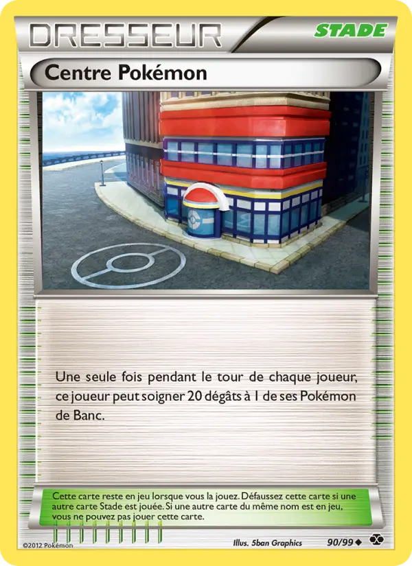 Centre Pokémon – carte Pokémon TCG Peu Commune n°90