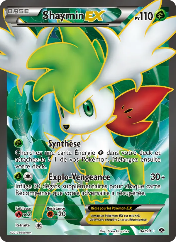 Shaymin-EX – carte Pokémon TCG Ultra Rare n°94