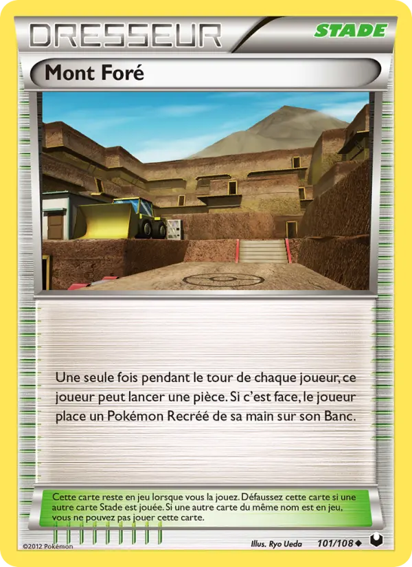 Mont Foré – carte Pokémon TCG Peu Commune n°101