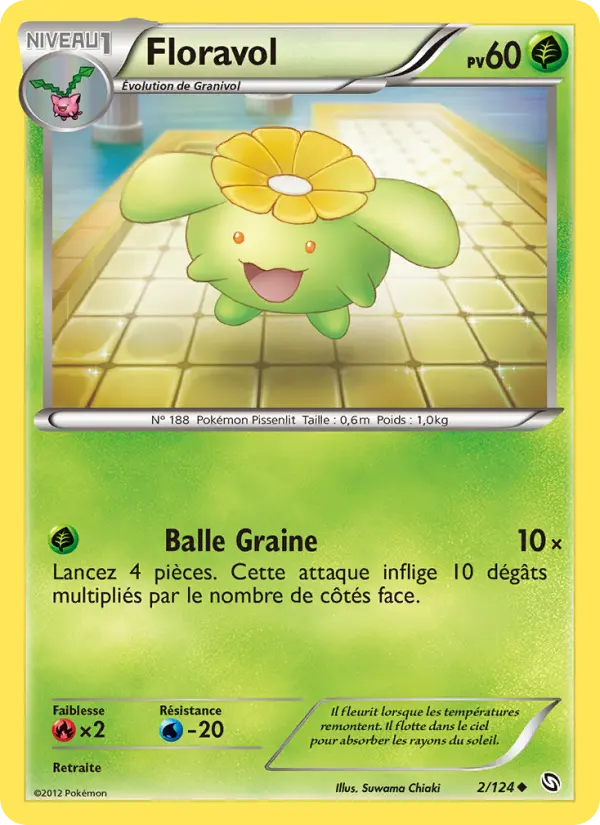 Floravol – carte Pokémon TCG Peu Commune n°2