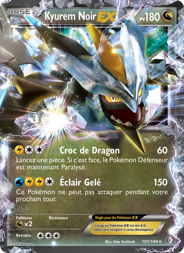 Kyurem Noir-EX – carte Pokémon TCG Rare n°101