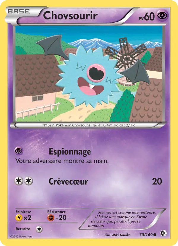 Chovsourir – carte Pokémon TCG Commune n°70