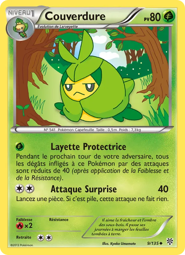 Couverdure – carte Pokémon TCG Peu Commune n°9