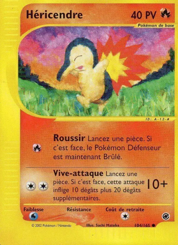 Héricendre – carte Pokémon TCG Commune n°104