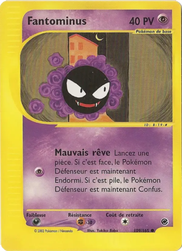 Fantominus – carte Pokémon TCG Commune n°109