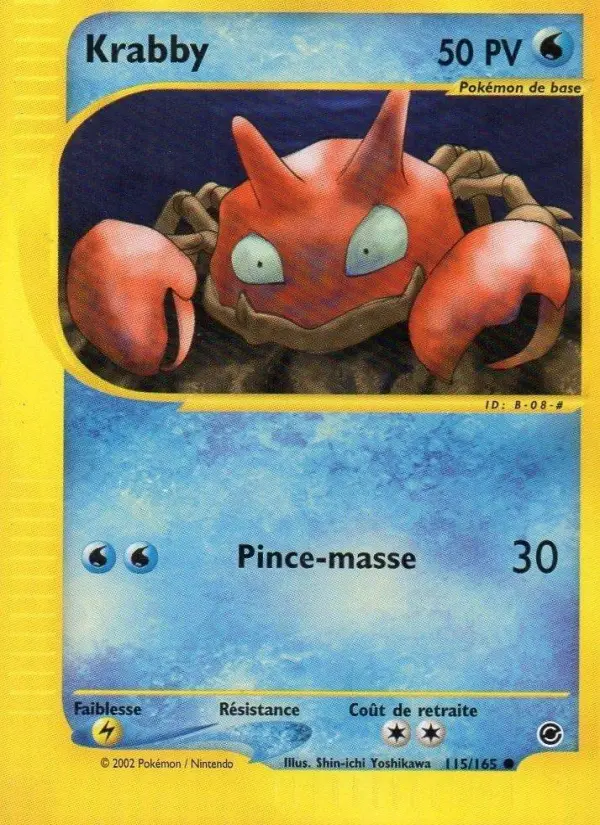 Krabby – carte Pokémon TCG Commune n°115