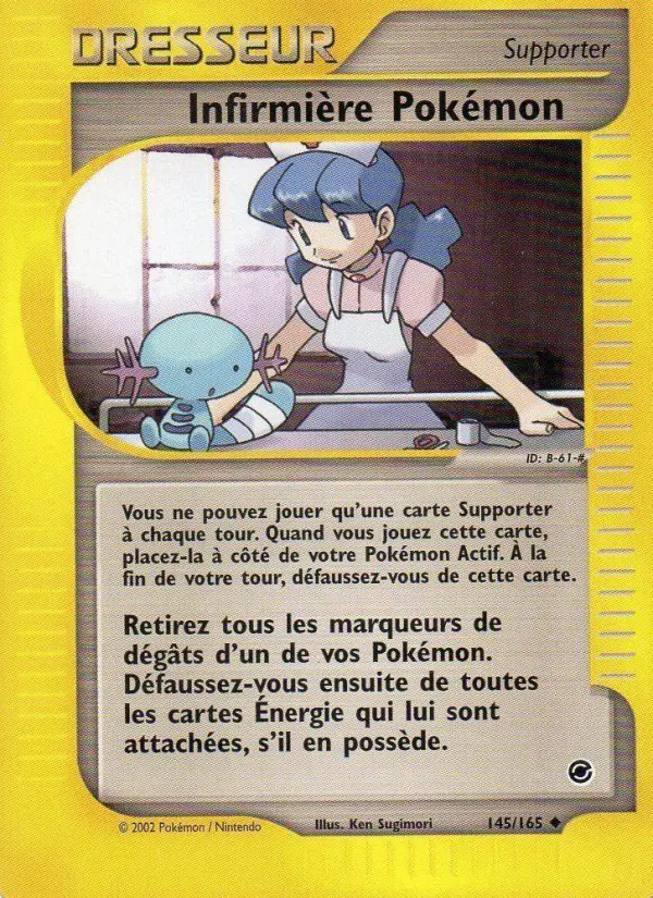 Infirmière Pokémon – carte Pokémon TCG Peu Commune n°145