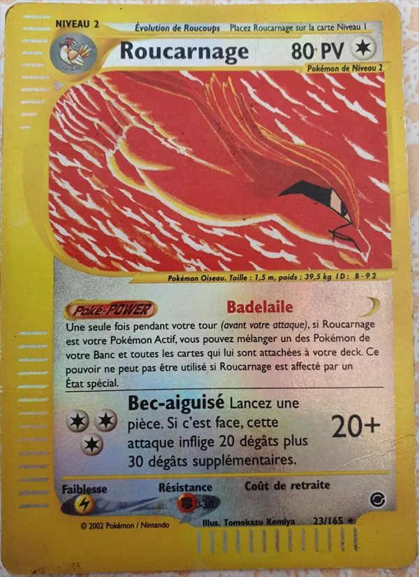 Roucarnage – carte Pokémon TCG Rare n°23