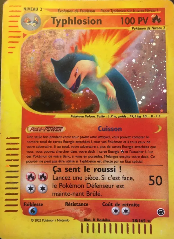 Typhlosion – carte Pokémon TCG Rare n°28