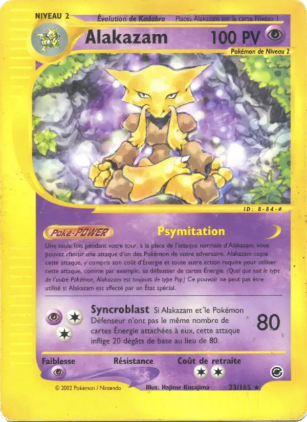 Alakazam – carte Pokémon TCG Rare n°33