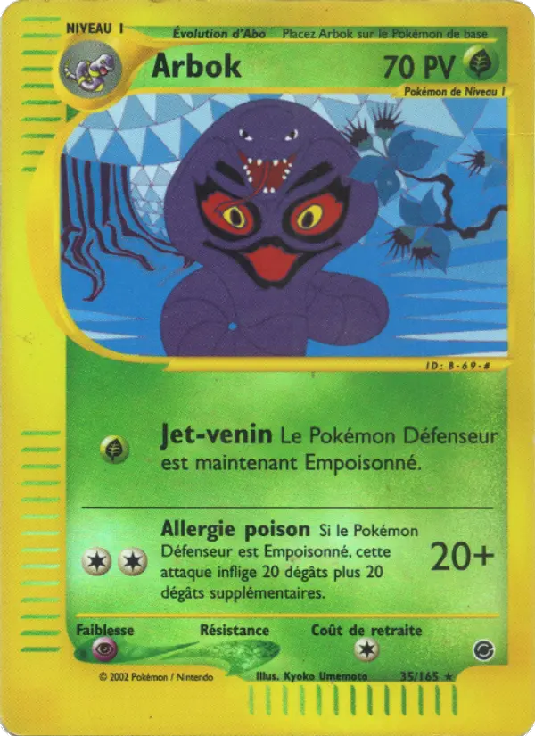 Arbok – carte Pokémon TCG Rare n°35