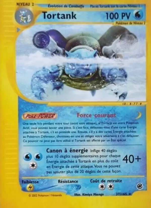 Tortank – carte Pokémon TCG Rare n°37
