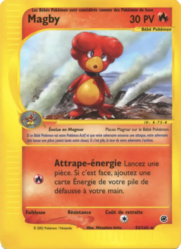Magby – carte Pokémon TCG Rare n°52