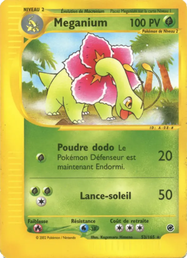 Meganium – carte Pokémon TCG Rare n°53