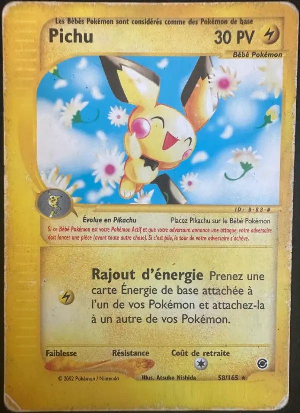 Pichu – carte Pokémon TCG Rare n°58