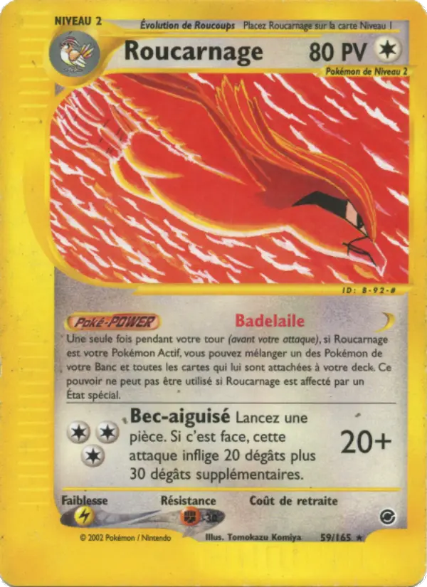 Roucarnage – carte Pokémon TCG Rare n°59