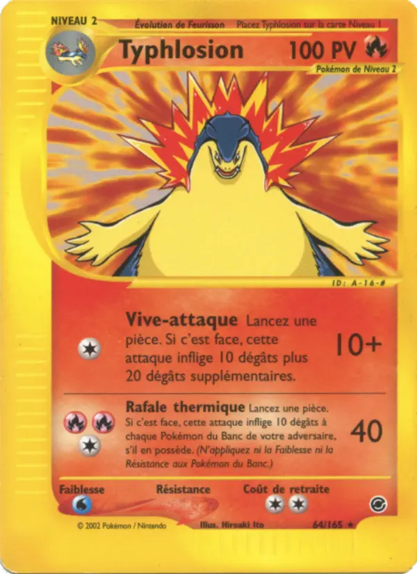 Typhlosion – carte Pokémon TCG Rare n°64