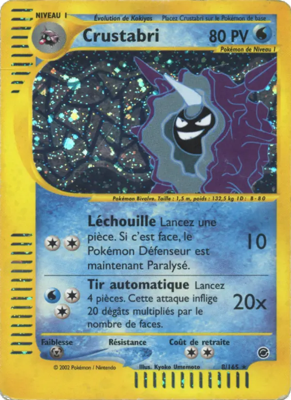Crustabri – carte Pokémon TCG Rare n°8