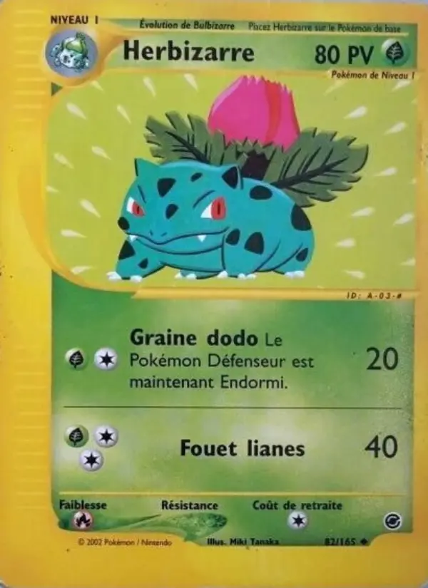 Herbizarre – carte Pokémon TCG Peu Commune n°82