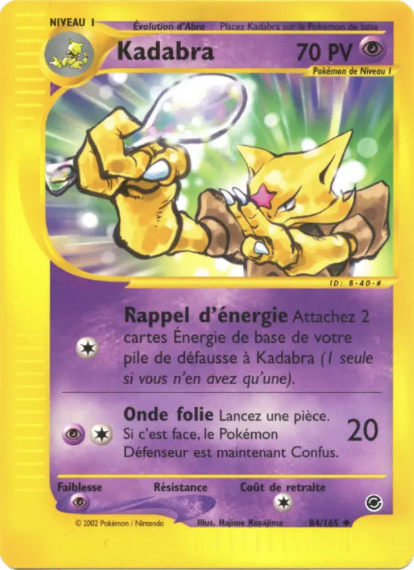 Kadabra – carte Pokémon TCG Peu Commune n°84