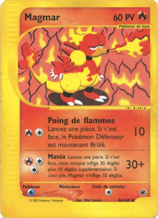 Magmar – carte Pokémon TCG Peu Commune n°86