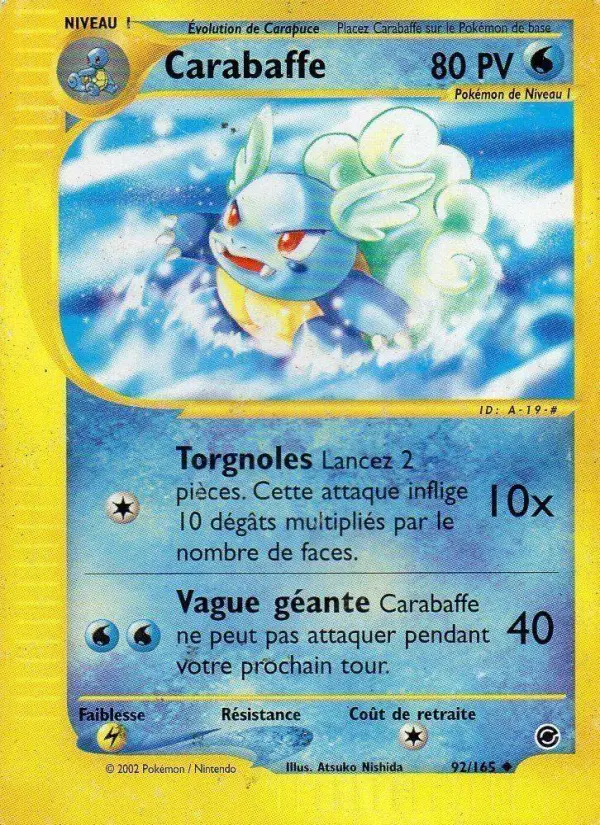 Carabaffe – carte Pokémon TCG Peu Commune n°92
