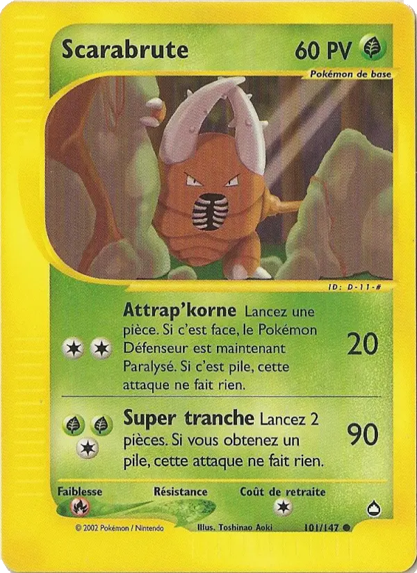 Scarabrute – carte Pokémon TCG Commune n°101