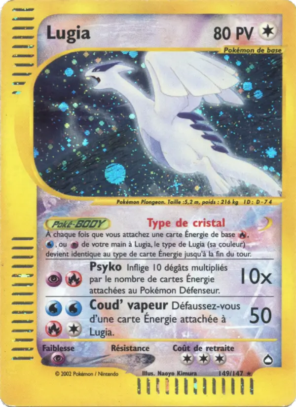 Lugia – carte Pokémon TCG Rare n°149