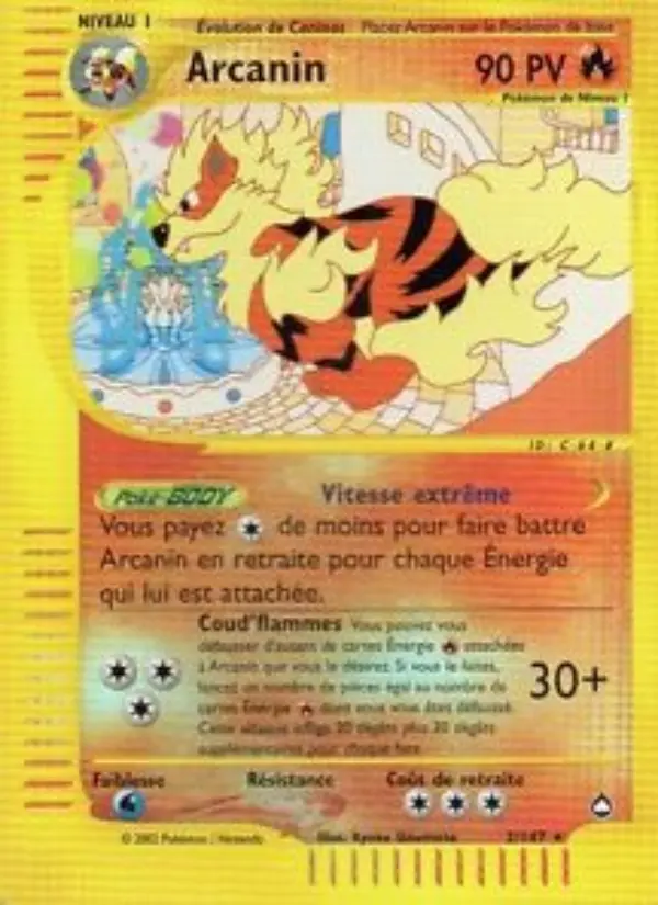 Arcanin – carte Pokémon TCG Rare n°2