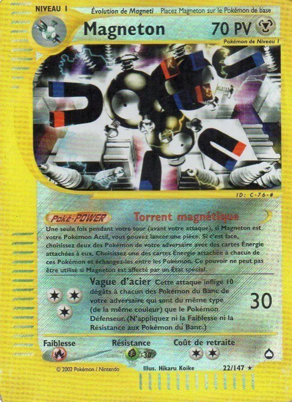Magneton – carte Pokémon TCG Rare n°22