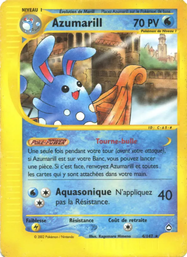 Azumarill – carte Pokémon TCG Rare n°4