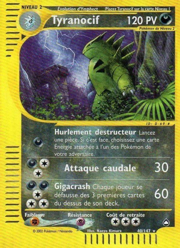 Tyranocif – carte Pokémon TCG Rare n°40