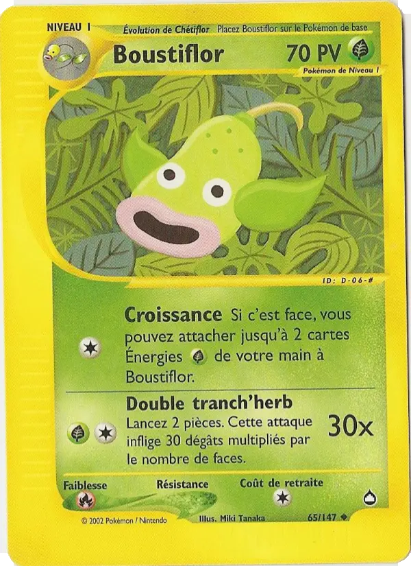 Boustiflor – carte Pokémon TCG Peu Commune n°65