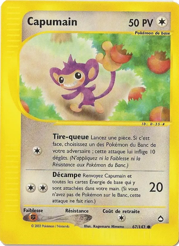 Capumain – carte Pokémon TCG Commune n°67