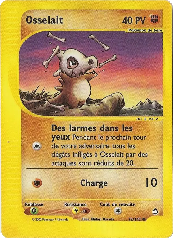 Osselait – carte Pokémon TCG Commune n°72