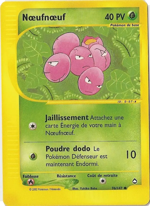 Nœufnœuf – carte Pokémon TCG Commune n°76