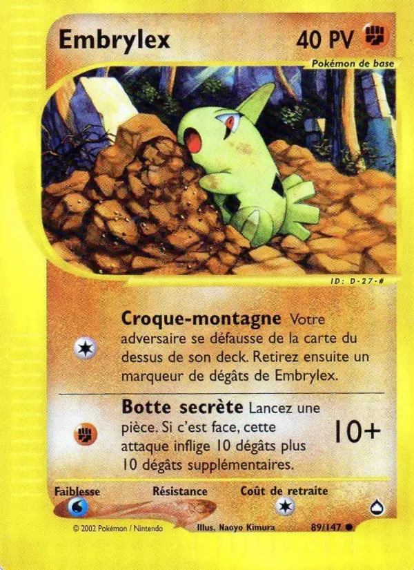 Embrylex – carte Pokémon TCG Commune n°89