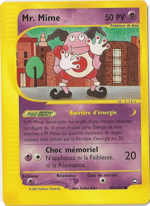 M.Mime – carte Pokémon TCG Commune n°95a