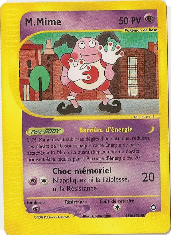 M.Mime – carte Pokémon TCG Commune n°95b