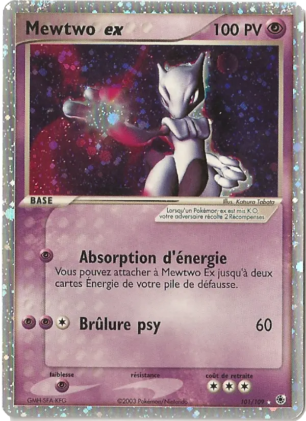 Mewtwo ex – carte Pokémon TCG Rare n°101