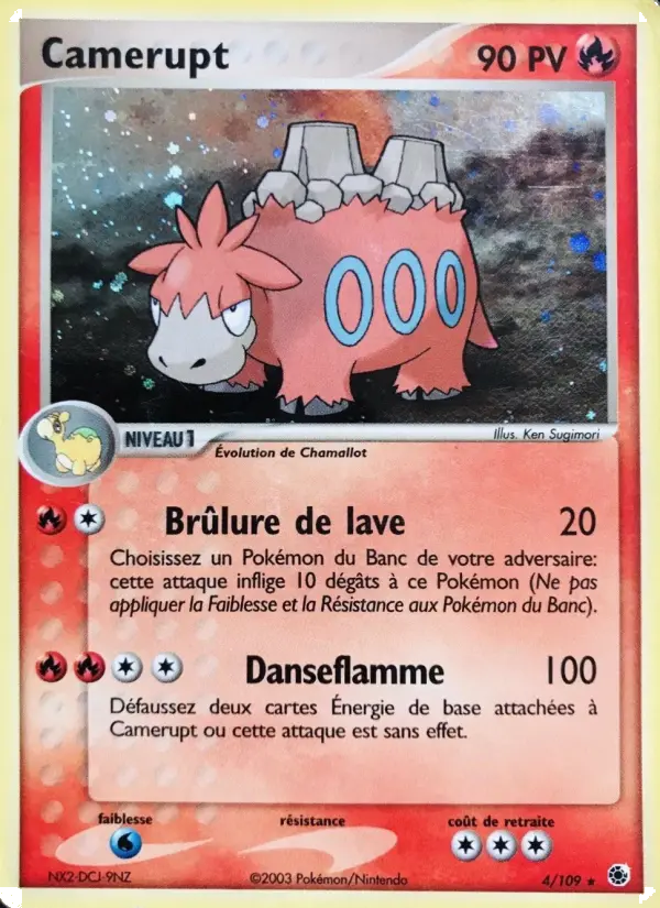Camerupt – carte Pokémon TCG Rare n°4
