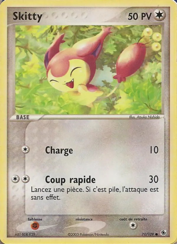 Skitty – carte Pokémon TCG Commune n°71