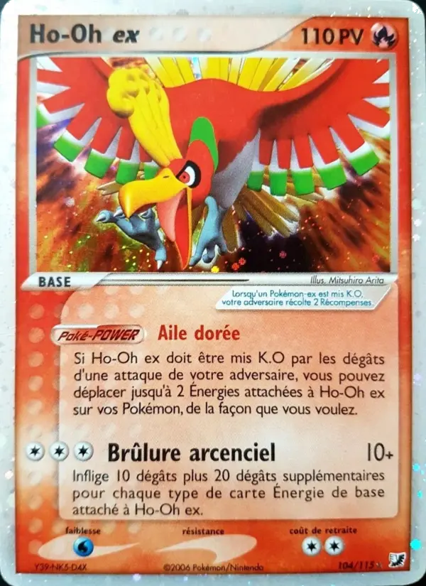 Ho-Oh ex – carte Pokémon TCG Rare n°104